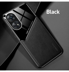 Бізнес чохол бампер GENEROUS для Oppo Reno8 T 4G зі скла і штучної шкіри