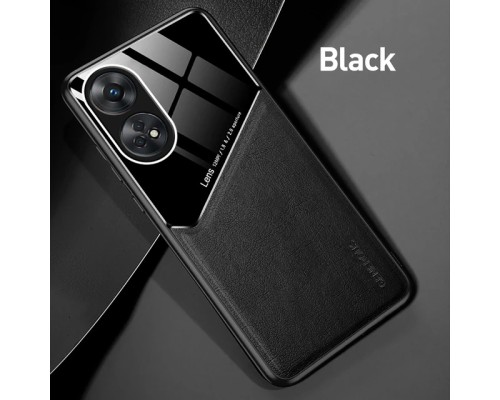 Бізнес чохол бампер GENEROUS для Oppo Reno8 T 4G зі скла і штучної шкіри Бізнес чохол бампер GENEROUS для Oppo Reno8 T 4G зі скла і штучної шкіри