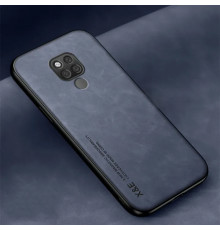 Шкіряний чохол Sheepskin з магнітом для Huawei Mate 20X Blue