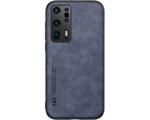 Шкіряний чохол Sheepskin з магнітом для Huawei P40 Pro Plus Blue Шкіряний чохол Sheepskin з магнітом для Huawei P40 Pro Plus Blue