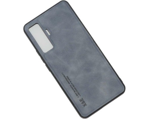 Шкіряний чохол Sheepskin з магнітом для Vivo X50 Pro Blue Шкіряний чохол Sheepskin з магнітом для Vivo X50 Pro Blue