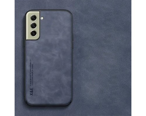 Шкіряний чохол Sheepskin з магнітом для Samsung Galaxy S21 FE Blue Шкіряний чохол Sheepskin з магнітом для Samsung Galaxy S21 FE Blue