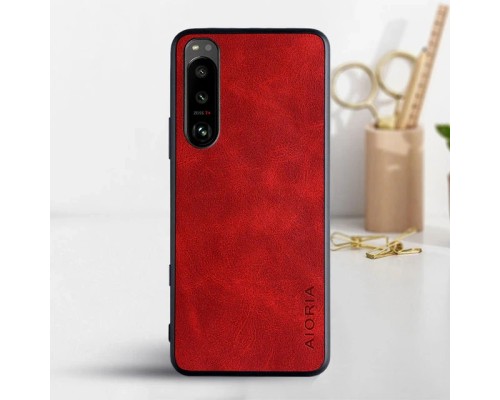 Шкіряний чохол AIORIA Vintage для Sony Xperia 5 IV red Шкіряний чохол AIORIA Vintage для Sony Xperia 5 IV red