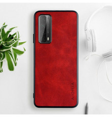 Шкіряний чохол AIORIA Vintage для Huawei P Smart 2021 red
