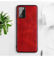 Шкіряний чохол AIORIA Vintage для Samsung Galaxy Note 20 red