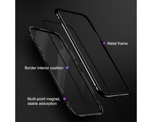 Magnetic case Full Glass 360 (магнітний чохол) для Iphone XS MAX Magnetic case Full Glass 360 (магнітний чохол) для Iphone XS MAX