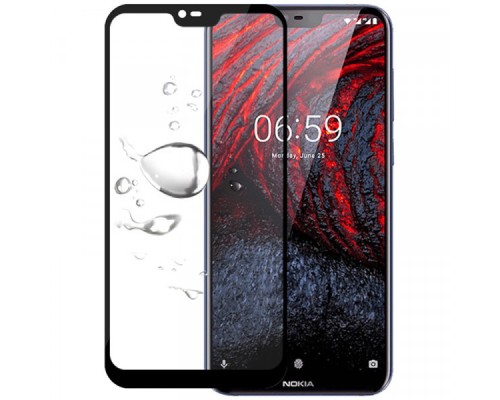 Захисне скло Nokia 7.1 Full Glue 5D (Mocolo 0.33 mm)