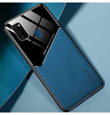 Бізнес чохол бампер GENEROUS для Samsung Galaxy M30s з скла і штучної шкіри
