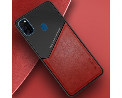 Бізнес чохол бампер GENEROUS для Samsung Galaxy M30s з скла і штучної шкіри Бізнес чохол бампер GENEROUS для Samsung Galaxy M30s з скла і штучної шкіри