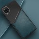 Бізнес чохол бампер GENEROUS для Samsung Galaxy A12 з скла і штучної шкіри
