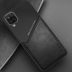 Бізнес чохол бампер GENEROUS для Samsung Galaxy A12 з скла і штучної шкіри