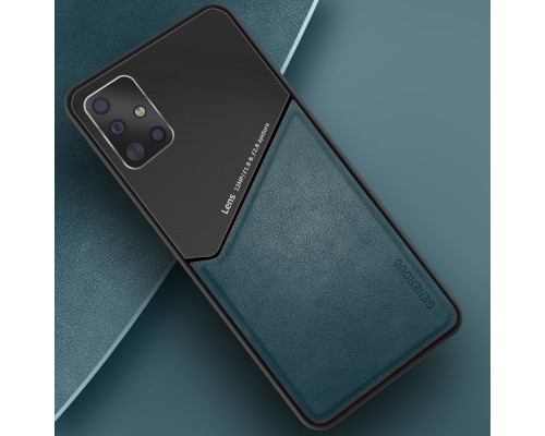 Бізнес чохол бампер GENEROUS для Samsung Galaxy A71 4G з скла і штучної шкіри Бізнес чохол бампер GENEROUS для Samsung Galaxy A71 4G з скла і штучної шкіри