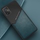 Бізнес чохол бампер GENEROUS для Samsung Galaxy A71 4G з скла і штучної шкіри