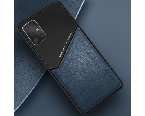 Бізнес чохол бампер GENEROUS для Samsung Galaxy A71 4G з скла і штучної шкіри Бізнес чохол бампер GENEROUS для Samsung Galaxy A71 4G з скла і штучної шкіри