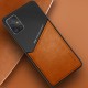 Бізнес чохол бампер GENEROUS для Samsung Galaxy A71 4G з скла і штучної шкіри
