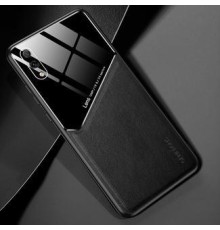 Бізнес чохол бампер GENEROUS для Huawei Y7 Pro 2019 / Enjoy 9 з скла і штучної шкіри