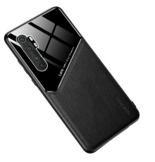 Бізнес чохол бампер GENEROUS для Xiaomi Mi Note 10 Lite зі скла і штучної шкіри