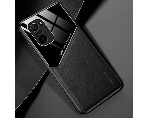 Бізнес чохол бампер GENEROUS для Xiaomi Poco F3 з скла і штучної шкіри Бізнес чохол бампер GENEROUS для Xiaomi Poco F3 з скла і штучної шкіри