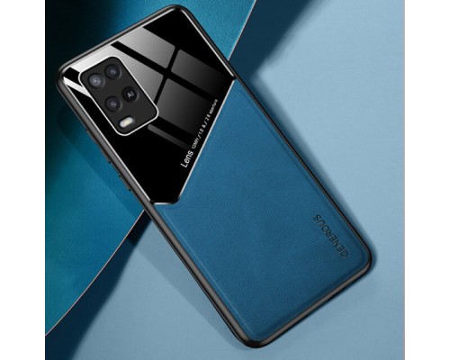 Бізнес чохол бампер GENEROUS для Oppo A54 4G з скла і штучної шкіри Бізнес чохол бампер GENEROUS для Oppo A54 4G з скла і штучної шкіри