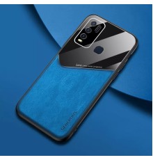 Бізнес чохол бампер GENEROUS для Vivo Y30 з скла і штучної шкіри
