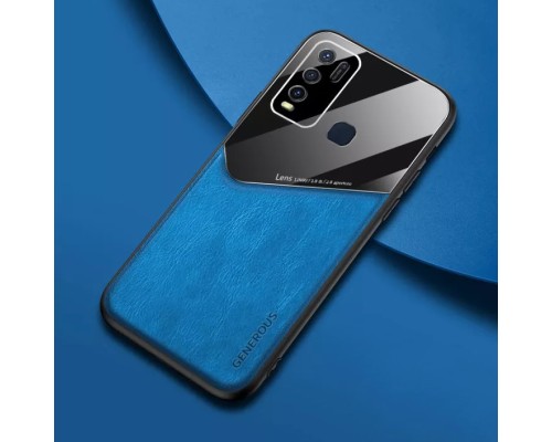 Бізнес чохол бампер GENEROUS для Vivo Y30 з скла і штучної шкіри Бізнес чохол бампер GENEROUS для Vivo Y30 з скла і штучної шкіри