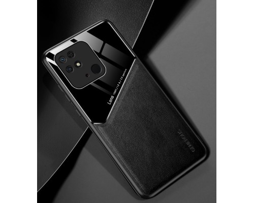 Бізнес чехол бампер GENEROUS для Xiaomi Redmi 10C зі скла і штучної шкіри Бізнес чехол бампер GENEROUS для Xiaomi Redmi 10C зі скла і штучної шкіри