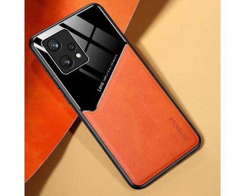 Бізнес чехол бампер GENEROUS для Realme 9 Pro Plus зі скла і штучної шкіри Бізнес чехол бампер GENEROUS для Realme 9 Pro Plus зі скла і штучної шкіри