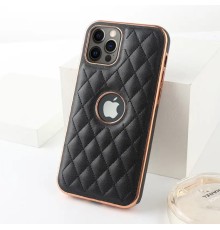 Розкішний м'який чохол Lambskin Premium case для Apple Iphone 13 Pro Black
