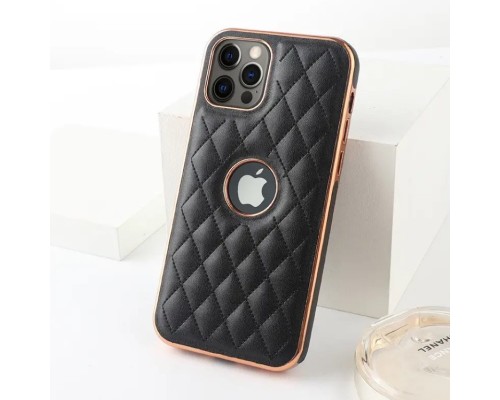 Розкішний м'який чохол Lambskin Premium case для Apple Iphone 13 Pro Black