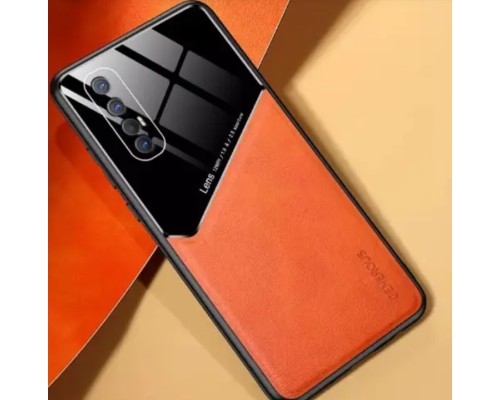 Бізнес чехол бампер GENEROUS для Opppo Reno3 5G зі скла і штучної шкіри Бізнес чехол бампер GENEROUS для Opppo Reno3 5G зі скла і штучної шкіри