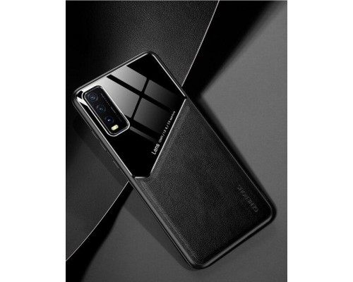 Бізнес чохол-бампер GENEROUS для Vivo Y11s зі скла та штучної шкіри Бізнес чохол-бампер GENEROUS для Vivo Y11s зі скла та штучної шкіри
