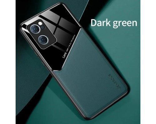 Бізнес чохол-бампер GENEROUS для Oppo Reno7 5G / Find X5 Lite зі скла та штучної шкіри Бізнес чохол-бампер GENEROUS для Oppo Reno7 5G / Find X5 Lite зі скла та штучної шкіри
