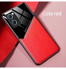 Бізнес чохол-бампер GENEROUS для Oppo Reno7 5G / Find X5 Lite зі скла та штучної шкіри