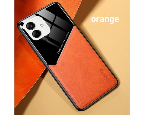 Бізнес чохол бампер GENEROUS для Samsung Galaxy A04e зі скла і штучної шкіри Бізнес чохол бампер GENEROUS для Samsung Galaxy A04e зі скла і штучної шкіри