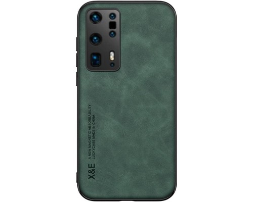 Шкіряний чохол Sheepskin з магнітом для Huawei P40 Pro Plus Green Шкіряний чохол Sheepskin з магнітом для Huawei P40 Pro Plus Green