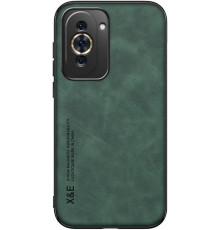 Шкіряний чохол Sheepskin з магнітом для Huawei Nova 10 Green