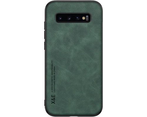 Шкіряний чохол Sheepskin з магнітом для Samsung Galaxy S10 Green Шкіряний чохол Sheepskin з магнітом для Samsung Galaxy S10 Green