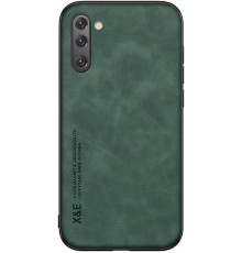 Шкіряний чохол Sheepskin з магнітом для Samsung Galaxy Note 10 Green