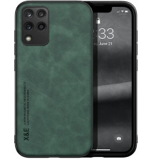 Шкіряний чохол Sheepskin з магнітом для Samsung Galaxy M33 Green