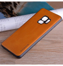 Шкіряний чохол AIORIA Vintage для Samsung Galaxy S9 orange