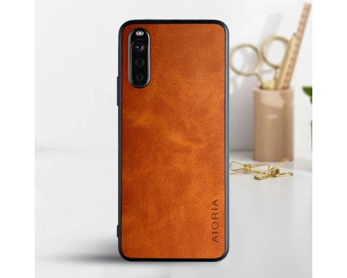 Шкіряний чохол AIORIA Vintage для Sony Xperia 10 IV orange Шкіряний чохол AIORIA Vintage для Sony Xperia 10 IV orange