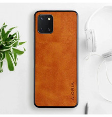 Шкіряний чохол AIORIA Vintage для Samsung Galaxy Note 10 Lite orange