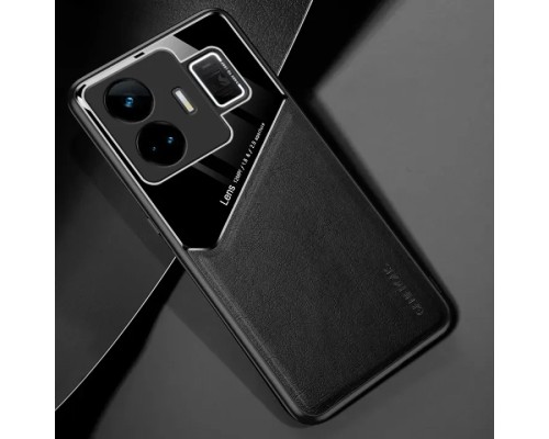 Бізнес чохол бампер GENEROUS для Realme GT Neo 5 / Realme GT3 зі скла і штучної шкіри Бізнес чохол бампер GENEROUS для Realme GT Neo 5 / Realme GT3 зі скла і штучної шкіри