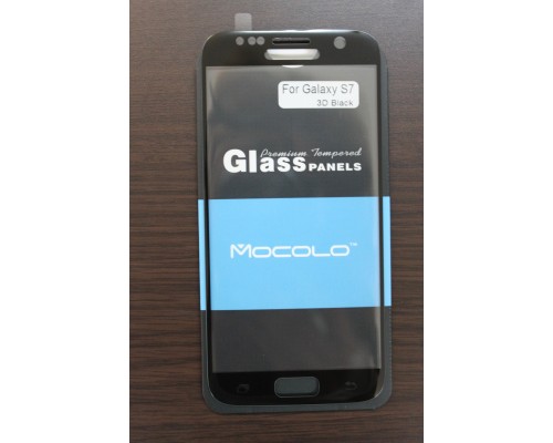 Захисне скло Samsung Galaxy S7 Full Cover Black (Mocolo 0,33 мм)