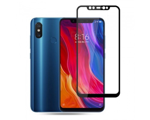 Захисне скло Xiaomi Mi 8 Full Glue 5D (Mocolo 0.33 mm)