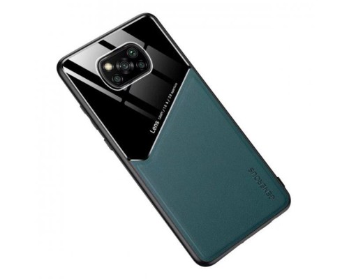 Бізнес чохол бампер GENEROUS для Xiaomi Poco X3 NFC зі скла і штучної шкіри Бізнес чохол бампер GENEROUS для Xiaomi Poco X3 NFC зі скла і штучної шкіри