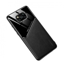 Бізнес чохол бампер GENEROUS для Xiaomi Poco X3 NFC зі скла і штучної шкіри