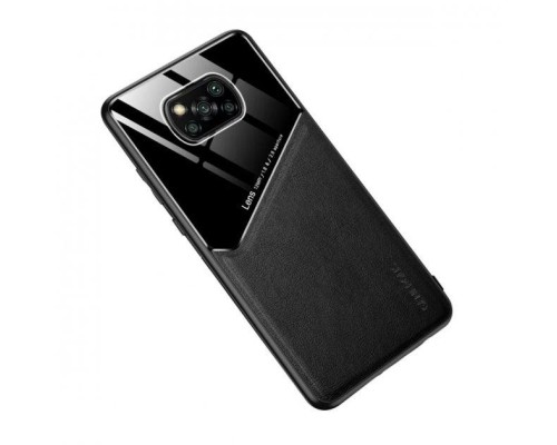 Бізнес чохол бампер GENEROUS для Xiaomi Poco X3 NFC зі скла і штучної шкіри Бізнес чохол бампер GENEROUS для Xiaomi Poco X3 NFC зі скла і штучної шкіри