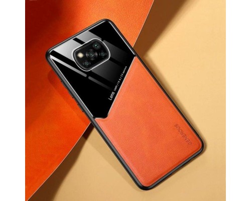Бізнес чохол бампер GENEROUS для Xiaomi Poco X3 NFC зі скла і штучної шкіри Бізнес чохол бампер GENEROUS для Xiaomi Poco X3 NFC зі скла і штучної шкіри