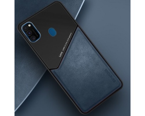 Бізнес чохол бампер GENEROUS для Samsung Galaxy M21 з скла і штучної шкіри Бізнес чохол бампер GENEROUS для Samsung Galaxy M21 з скла і штучної шкіри
